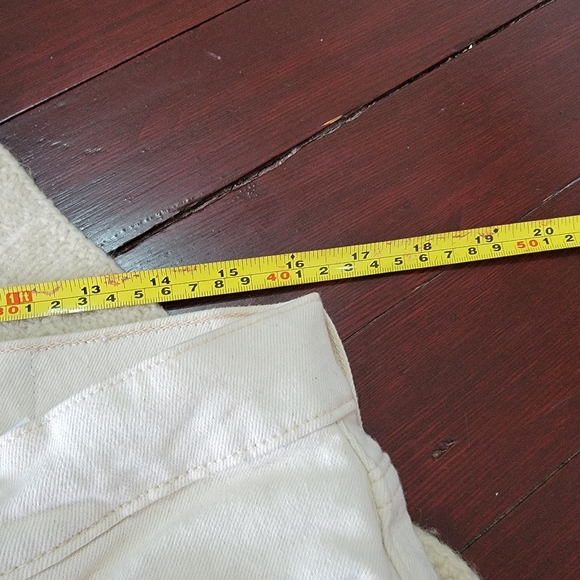 Everlane The Original Cheeky Jean size 32 Ankle Organic Cotton Ecru Ivory - Picture 6 of 12